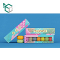 Fancy Colorful Eco-friendly Rectangle Cardboard Custom Logo Handmade Macaron Cake Food Box With Window